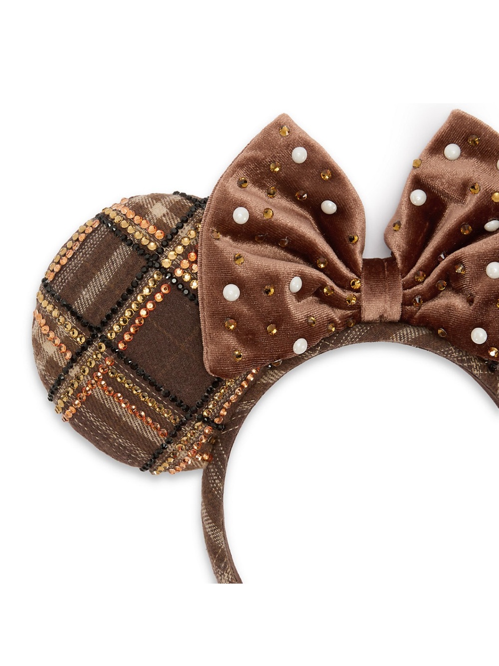 Minnie Mouse Plaid Ears Headband for Adults by BaubleBar - Picture 3 of 12